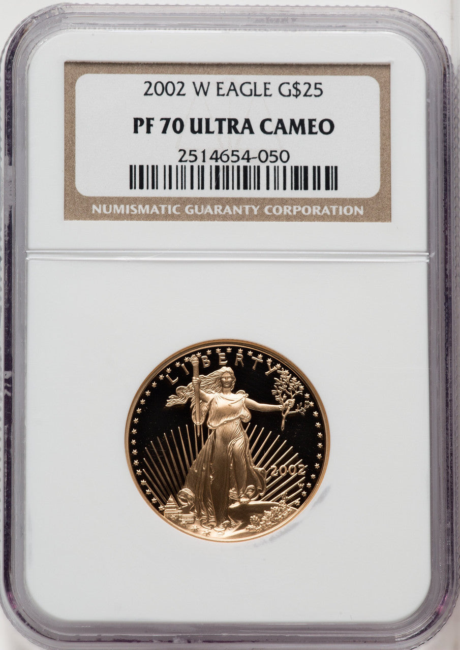 2002-W $25 Half-Ounce Gold Eagle NGC PF70 (767742001)