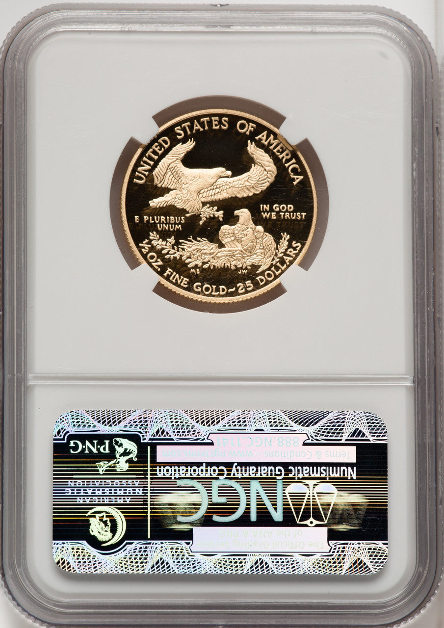 2011-W $25 Half-Ounce Gold Eagle First Strike NGC PF70