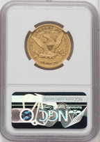 1873 $10 Closed 3 Liberty Eagle NGC AU50
