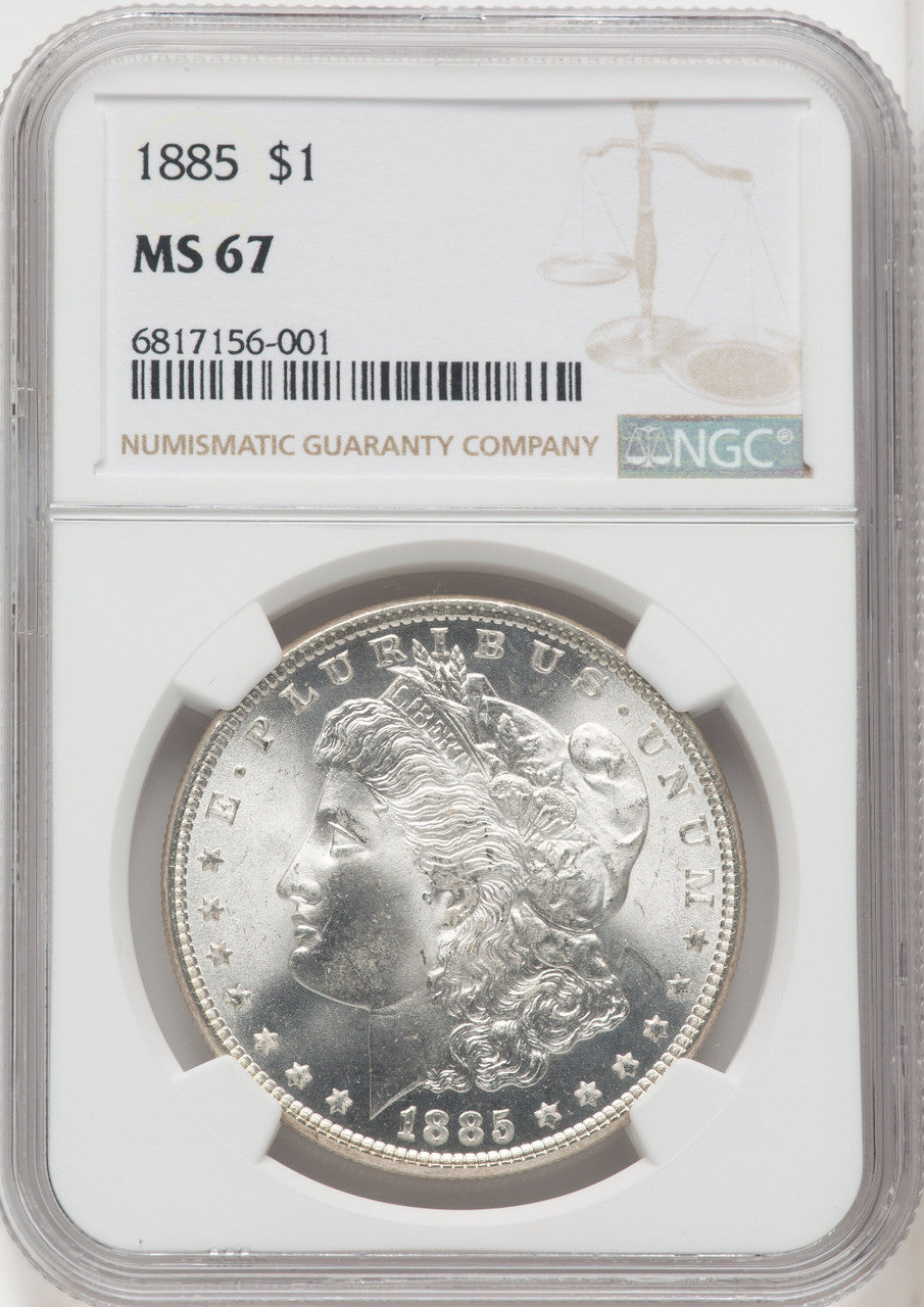 1885 $1 Morgan Dollar NGC MS67 (506071003)
