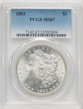 1883 $1 Morgan Dollar PCGS MS67