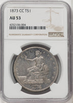 1873-CC T$1 Trade Dollar NGC AU53