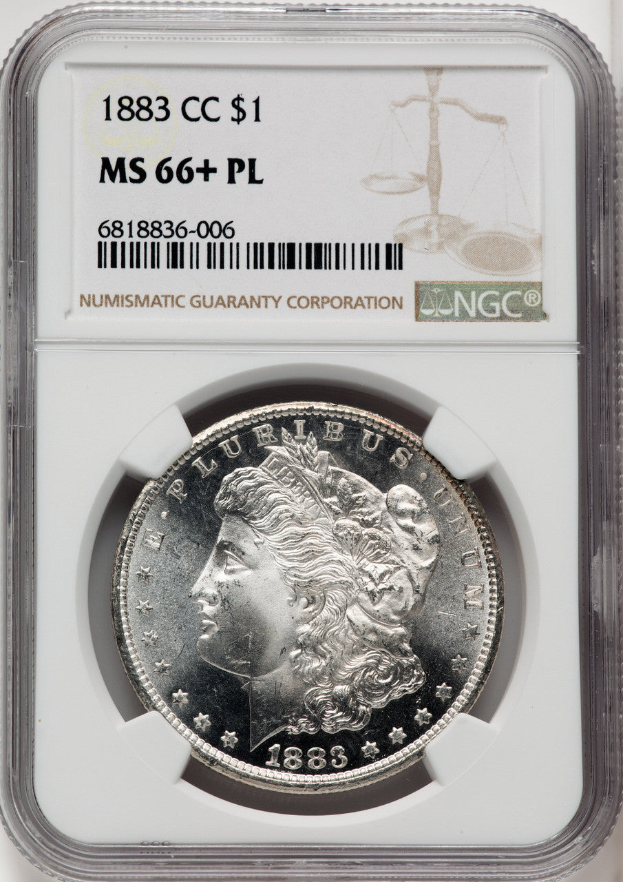 1883-CC $1 PL Morgan Dollar NGC MS66+