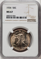 1934 50C Walking Liberty Half Dollar NGC MS67 (506188002)
