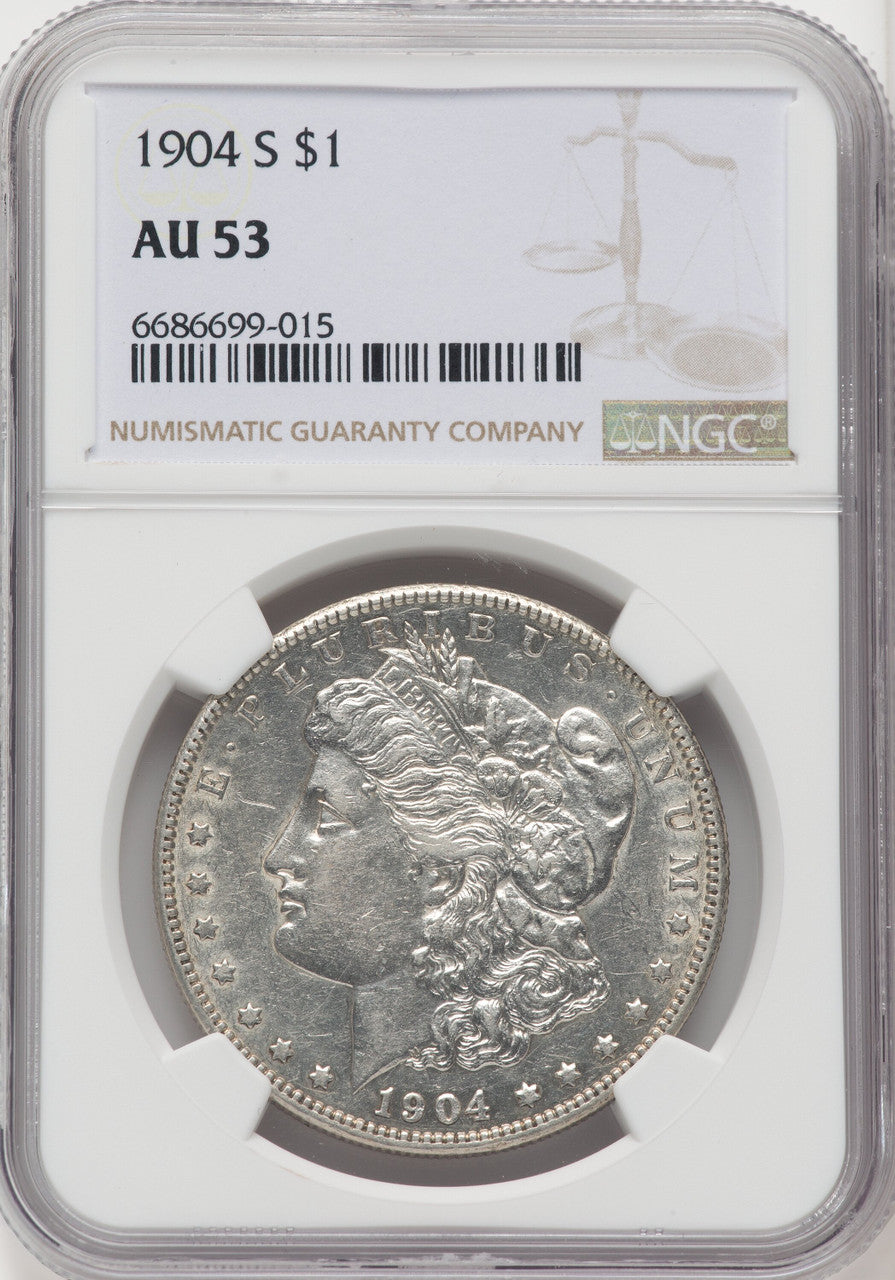 1904-S $1 Morgan Dollar NGC AU53 (506018004)