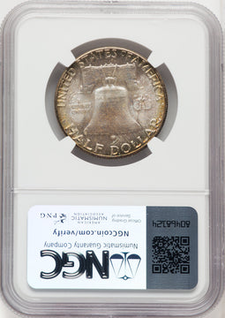 1958 50C Franklin Half Dollar NGC MS67+
