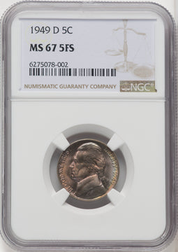 1949-D 5C FS Jefferson Nickel NGC MS67