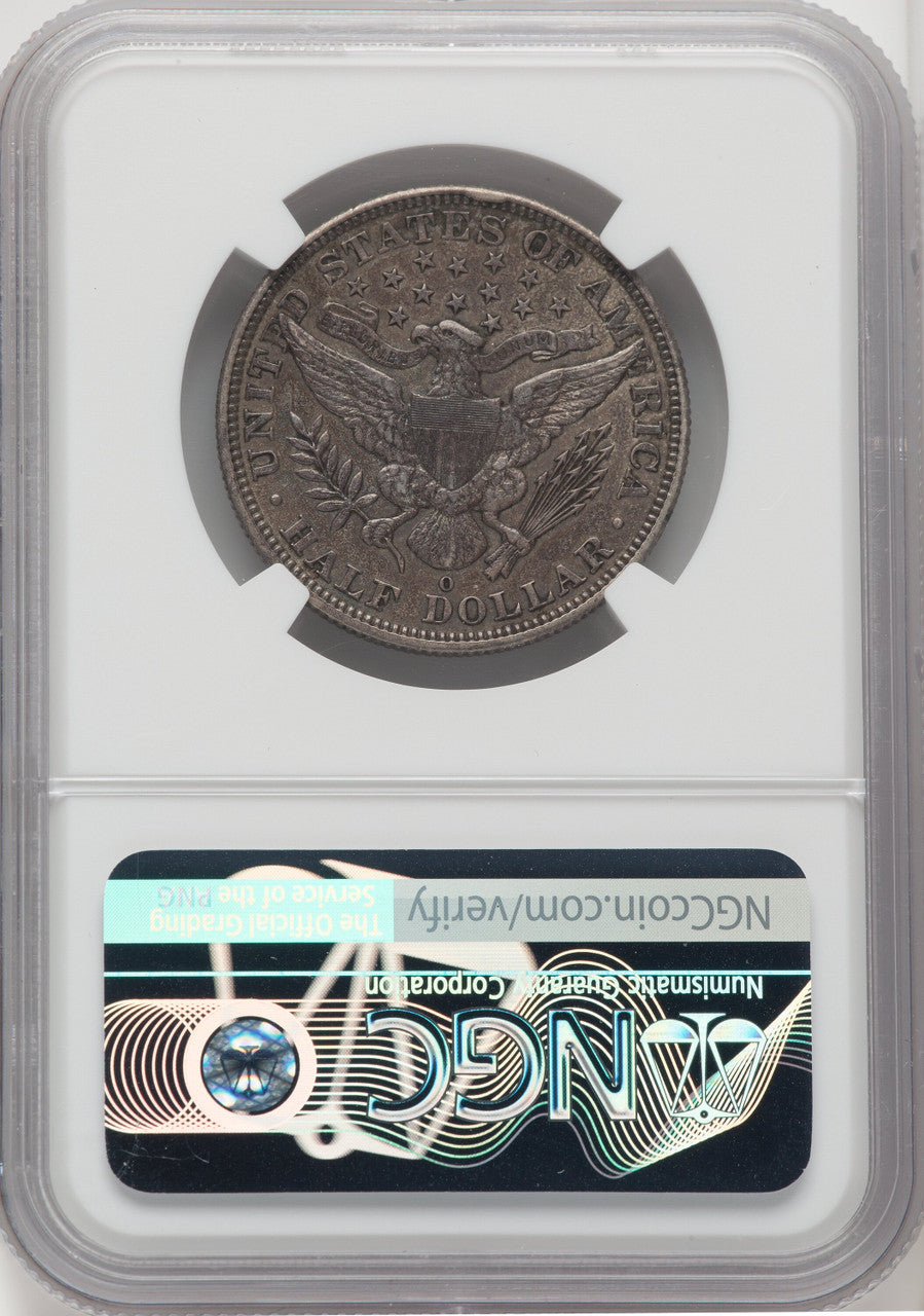 1892-O 50C Barber Half Dollar NGC AU53