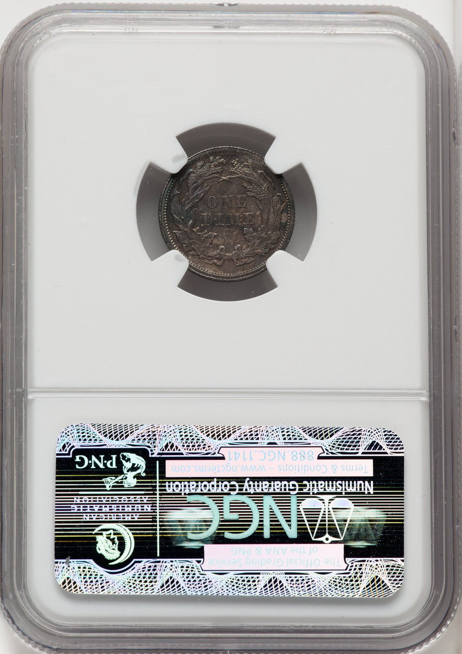 1862 10C Proof Seated Dime NGC PR64
