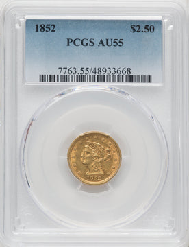 1852 $2.50 Liberty Quarter Eagle PCGS AU55