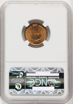 1907 1C RD Indian Cent NGC MS65