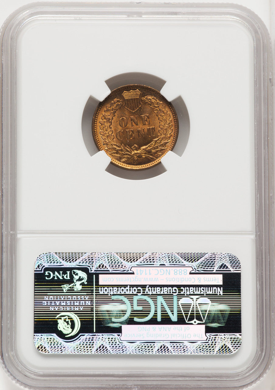 1907 1C RD Indian Cent NGC MS65