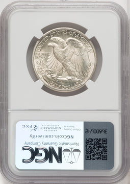 1941-D 50C Walking Liberty Half Dollar NGC MS67+