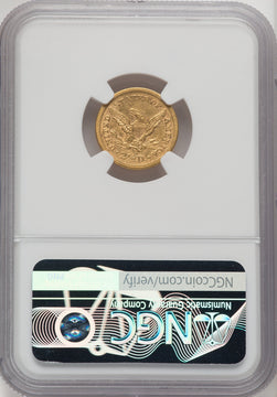 1866-S $2.50 Liberty Quarter Eagle NGC AU53