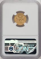 1866-S $2.50 Liberty Quarter Eagle NGC AU53