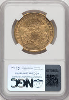 1890-CC $20 Liberty Double Eagle NGC AU53