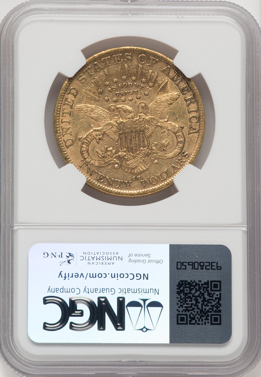 1890-CC $20 Liberty Double Eagle NGC AU53