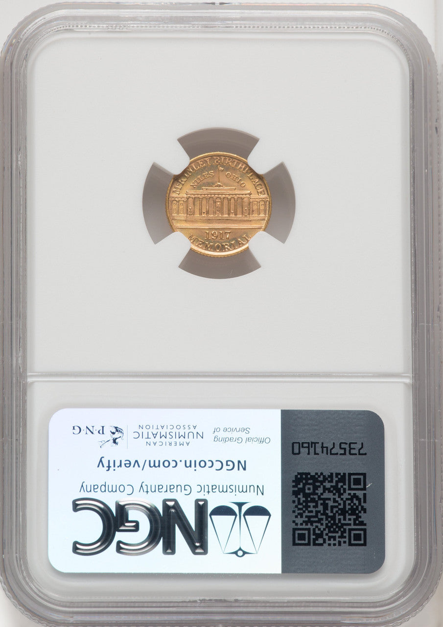 1917 G$1 McKinley Commemorative Gold NGC MS67 (518973096)