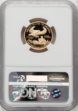 2016-W $10 Quarter-Ounce Gold Eagle 30th Anniversary Brown Label NGC PF70