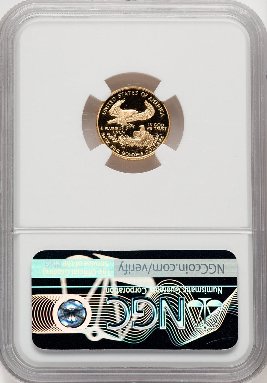 2008-W $5 Tenth-Ounce Gold Eagle Brown Label NGC PF70
