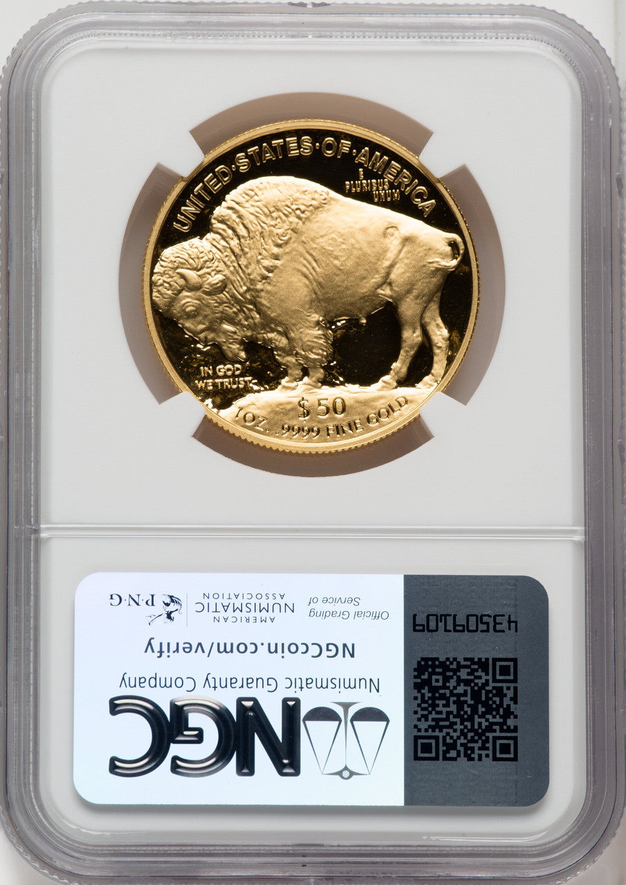 2023-W G$50 Gold Buffalo DCAM Brown Label NGC PF70
