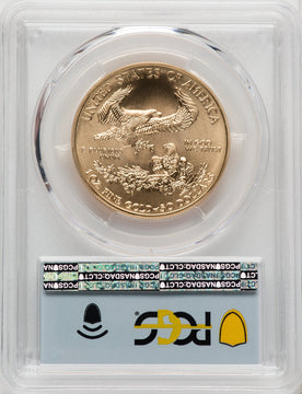 2021 $50 One-Ounce Gold Eagle Type One First Day of Issue PCGS MS70
