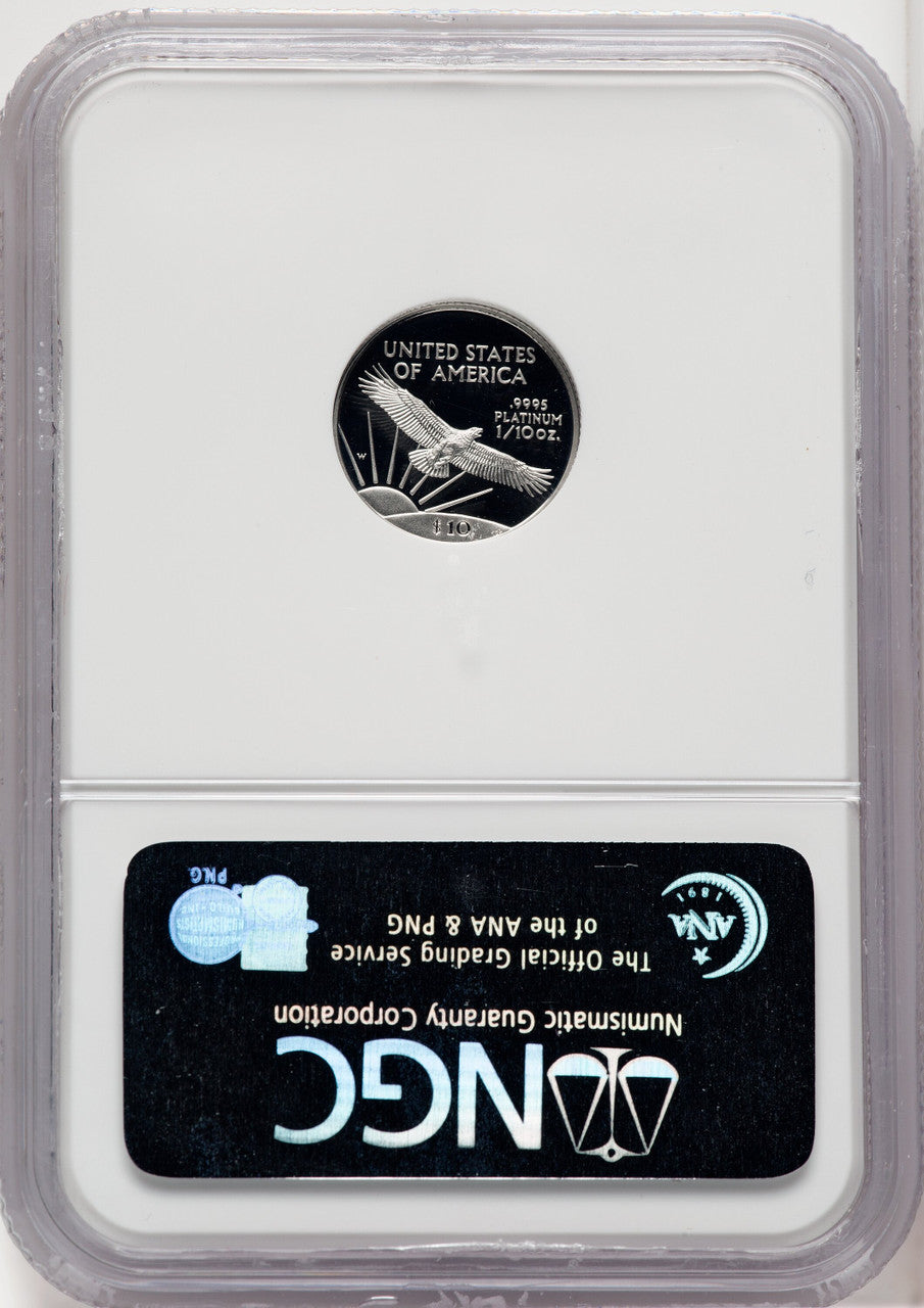 1997-W 4-Coin Set Platinum American Eagle Brown Label NGC PF70