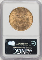 1875 $20 Liberty Double Eagle NGC MS61