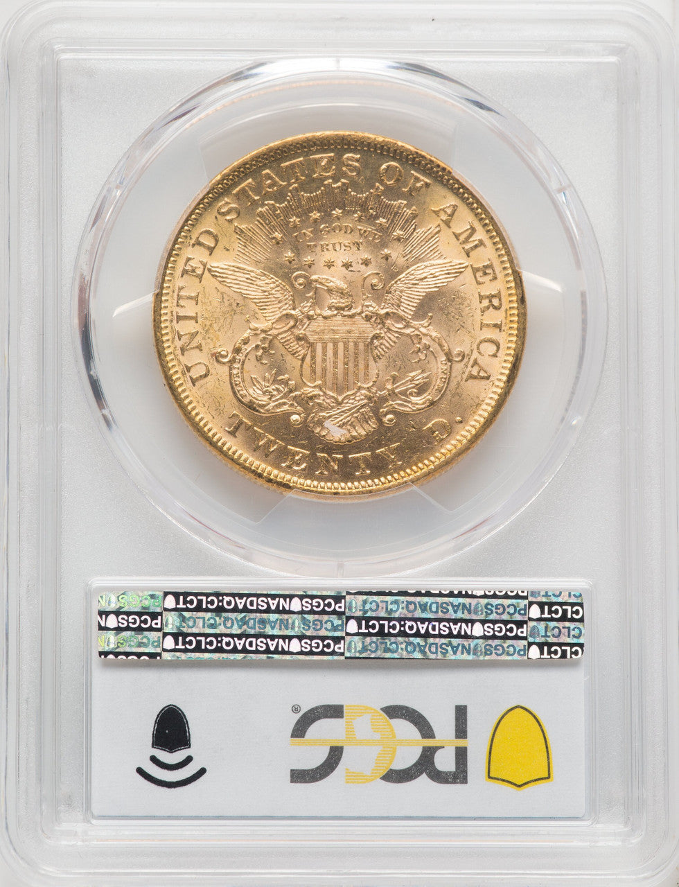 1876 $20 Liberty Double Eagle PCGS MS61 (766894017)