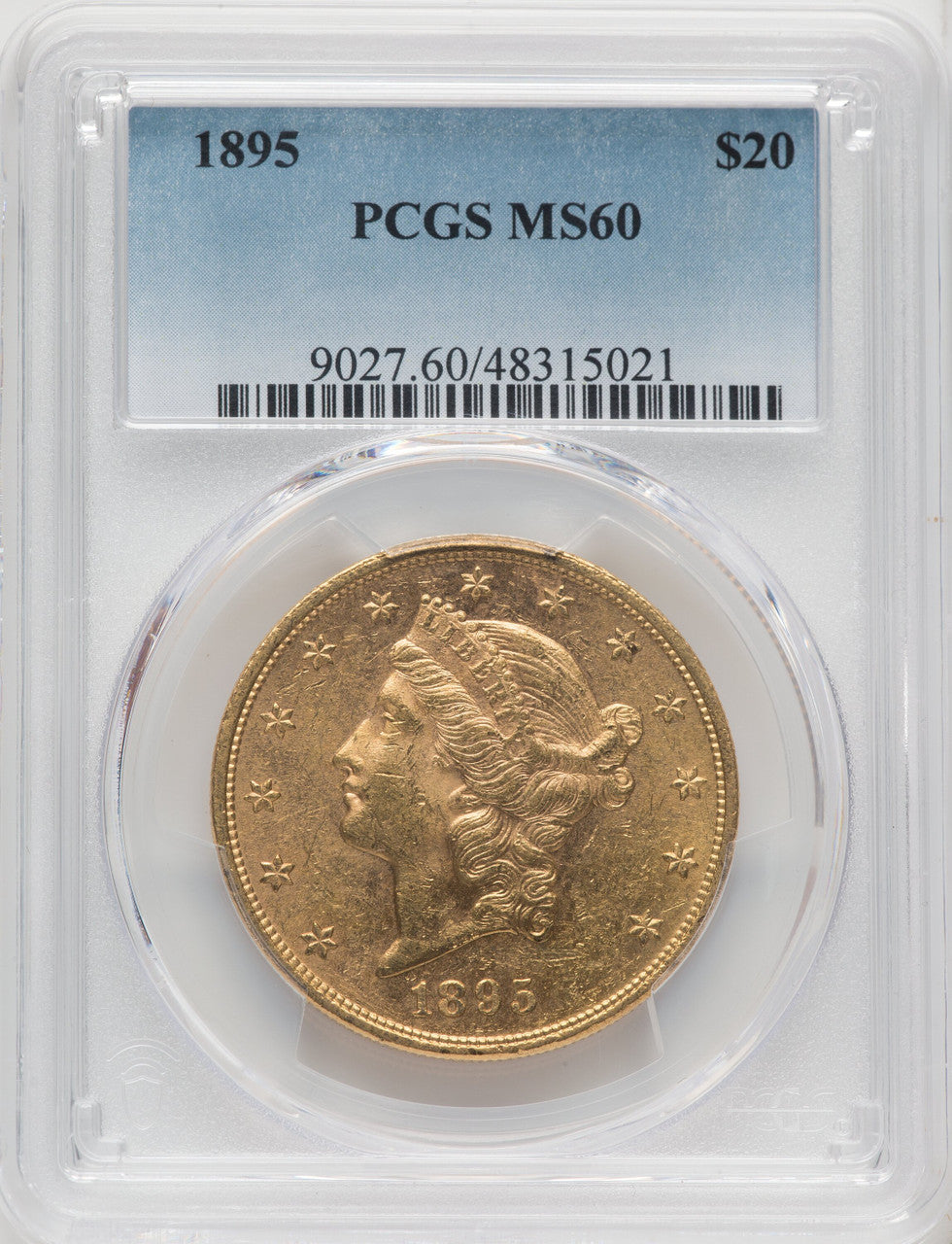 1895 $20 Liberty Double Eagle PCGS MS60