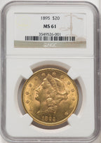 1895 $20 Liberty Double Eagle NGC MS61