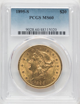 1895-S $20 Liberty Double Eagle PCGS MS60