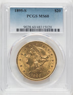1895-S $20 Liberty Double Eagle PCGS MS60
