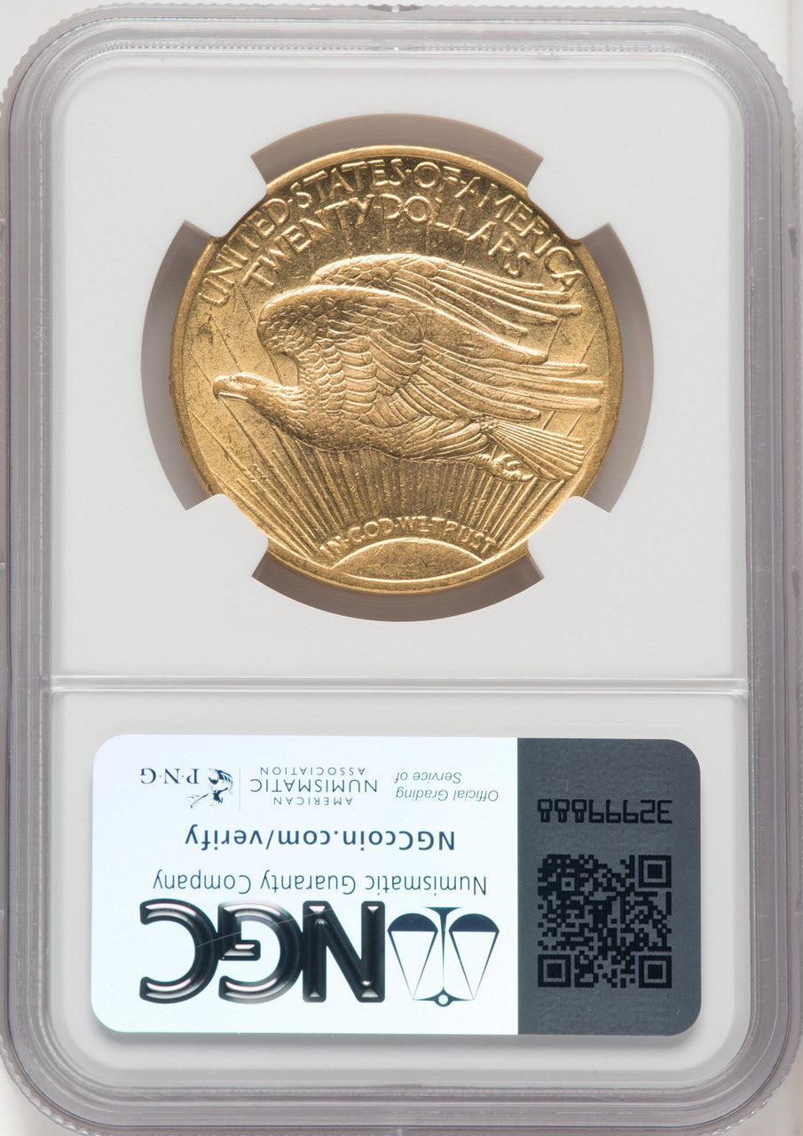 1915 $20 Saint-Gaudens Double Eagle NGC AU58