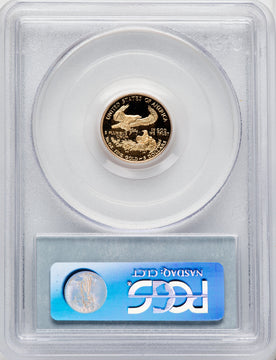 2000-W $5 Tenth-Ounce Gold Eagle Blue Gradient PCGS PR70