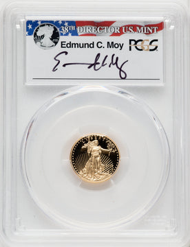 2016-W $5 Tenth-Ounce Gold Eagle 30th Anniversary First Strike Moy Signature PCGS PR70