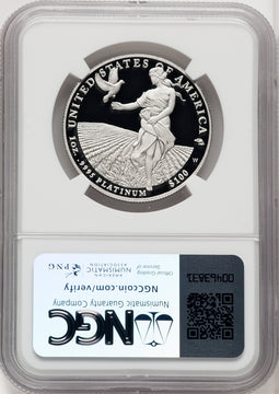 2011-W $100 One-Ounce Platinum Eagle Statue of Liberty Brown Label NGC PF70 (767021007)