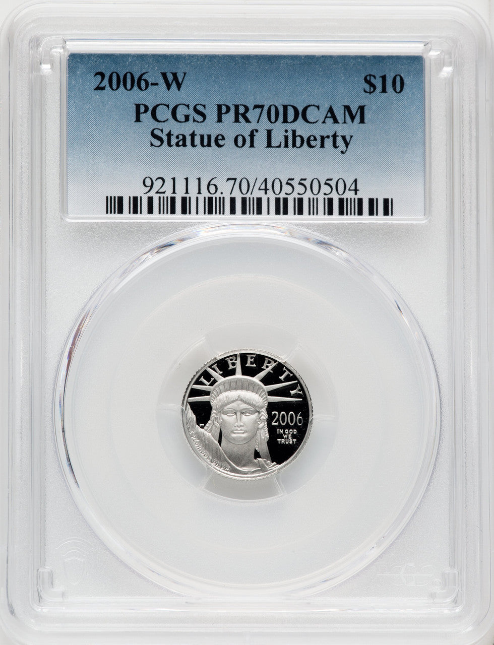 2006-W 4-Coin Set Platinum American Eagles PCGS PR70