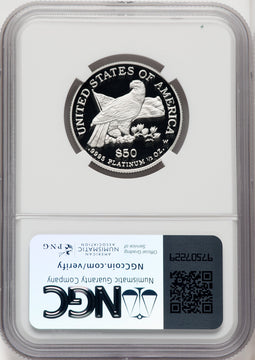 2003-W $50 Half-Ounce Platinum Eagle Mike Castle NGC PF70