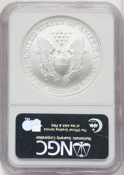 2008-W Silver Eagle Reverse of 2007 NGC MS70