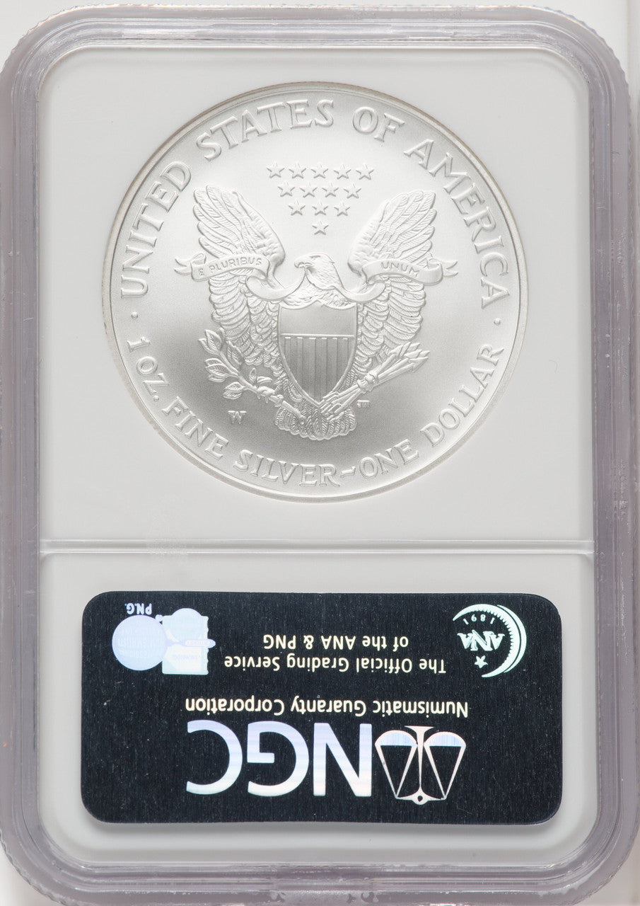 2007-W S$1 Silver Eagle First Strike NGC MS70 (762947018)