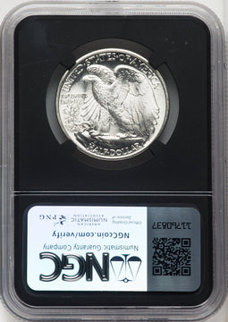 1939 50C Mike Castle Blk Core Franklin Series Walking Liberty Half Dollar NGC MS67+ (762048011)