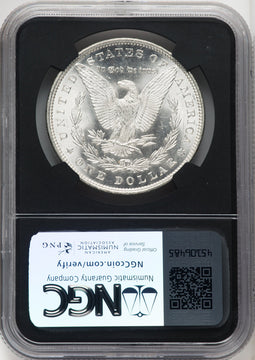 1883 $1 Mike Castle Blk Core Franklin Series Morgan Dollar NGC MS67 (764026039)