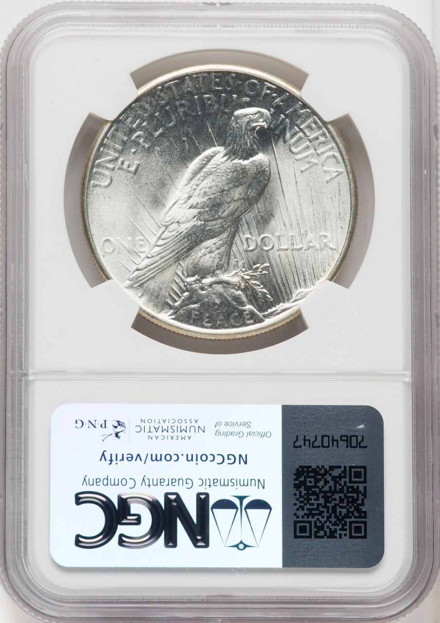 1925 Peace Dollar NGC MS67 (765367010)
