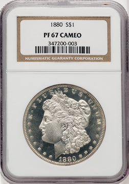 1880 $1 CA Proof Morgan Dollar NGC PR67