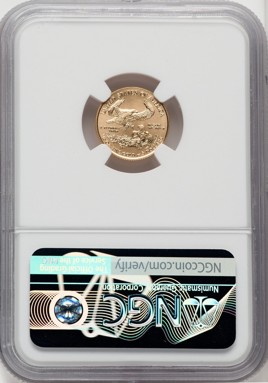 2019 $5 Tenth Ounce Gold Eagle Brown Label NGC MS70