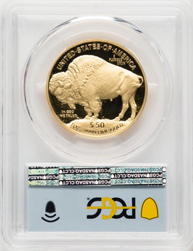 2022-W G$50 Gold Buffalo FDI DCAM FDI Flag PCGS PR70