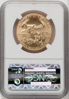 2013-W $50 One-Ounce Gold Eagle Brown Label NGC MS70