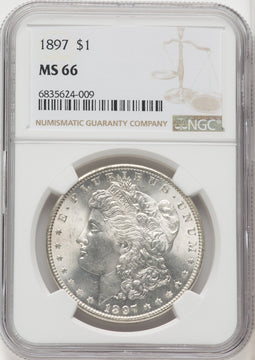 1897 $1 Morgan Dollar NGC MS66 (767025005)