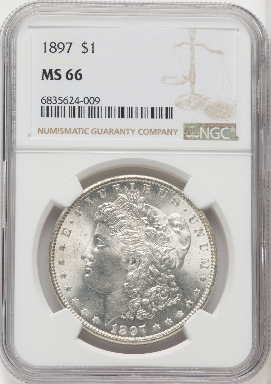 1897 $1 Morgan Dollar NGC MS66 (767025005)